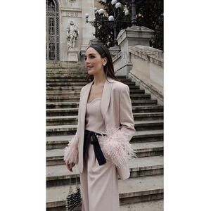 Zara sweetheart neckline bustier top pink Size M